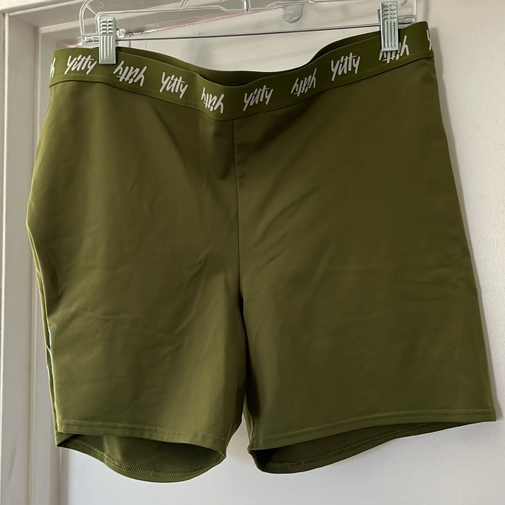 Yitty | 3X | Olive Green Bike Shorts